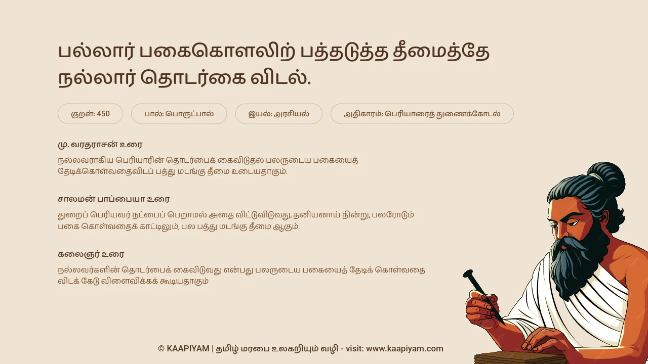 Thirukkural Verse 450