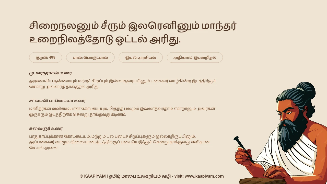 Thirukkural Verse 499