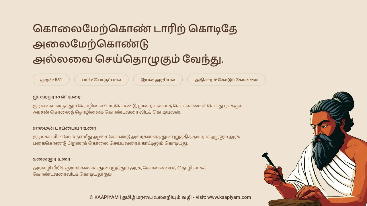 Thirukkural Verse 551