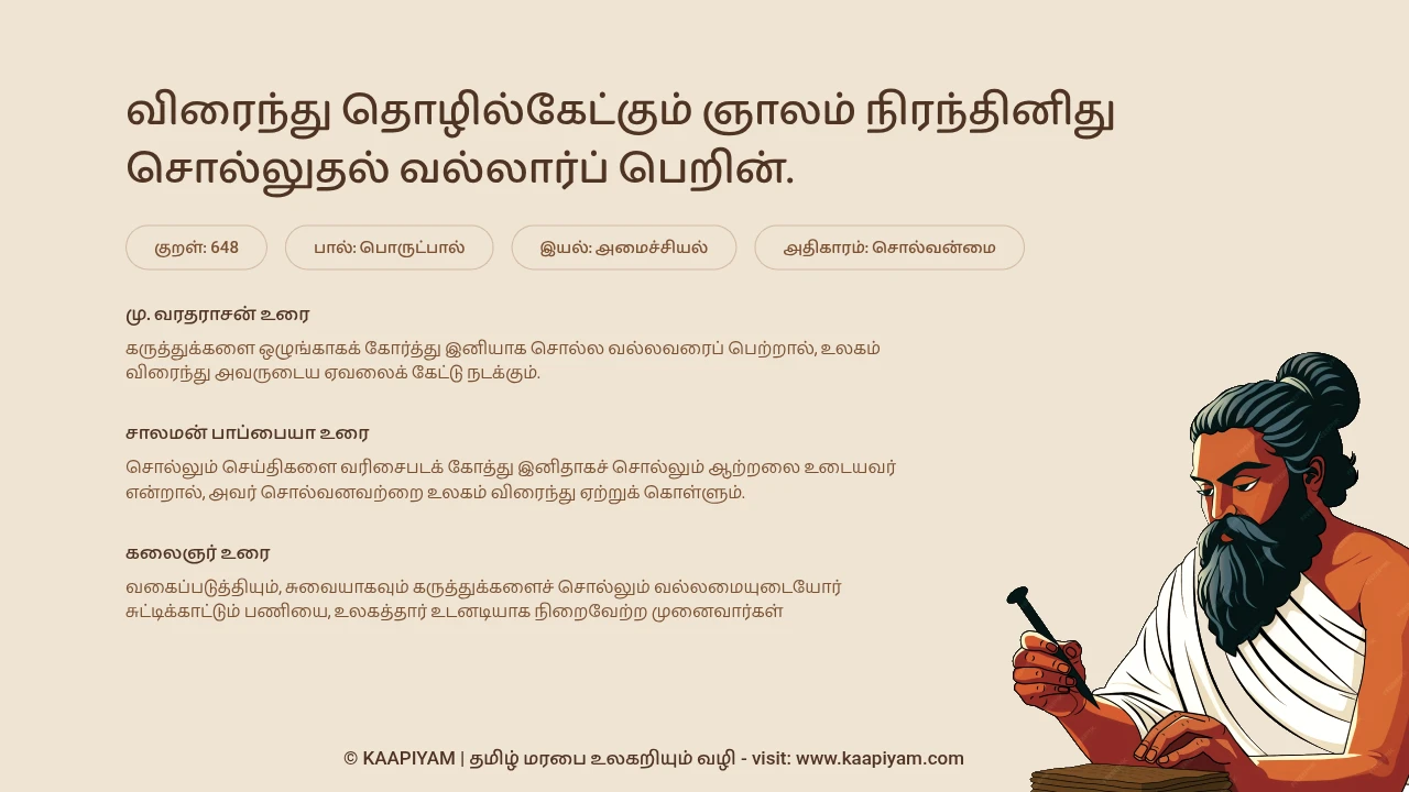 Thirukkural Verse 648