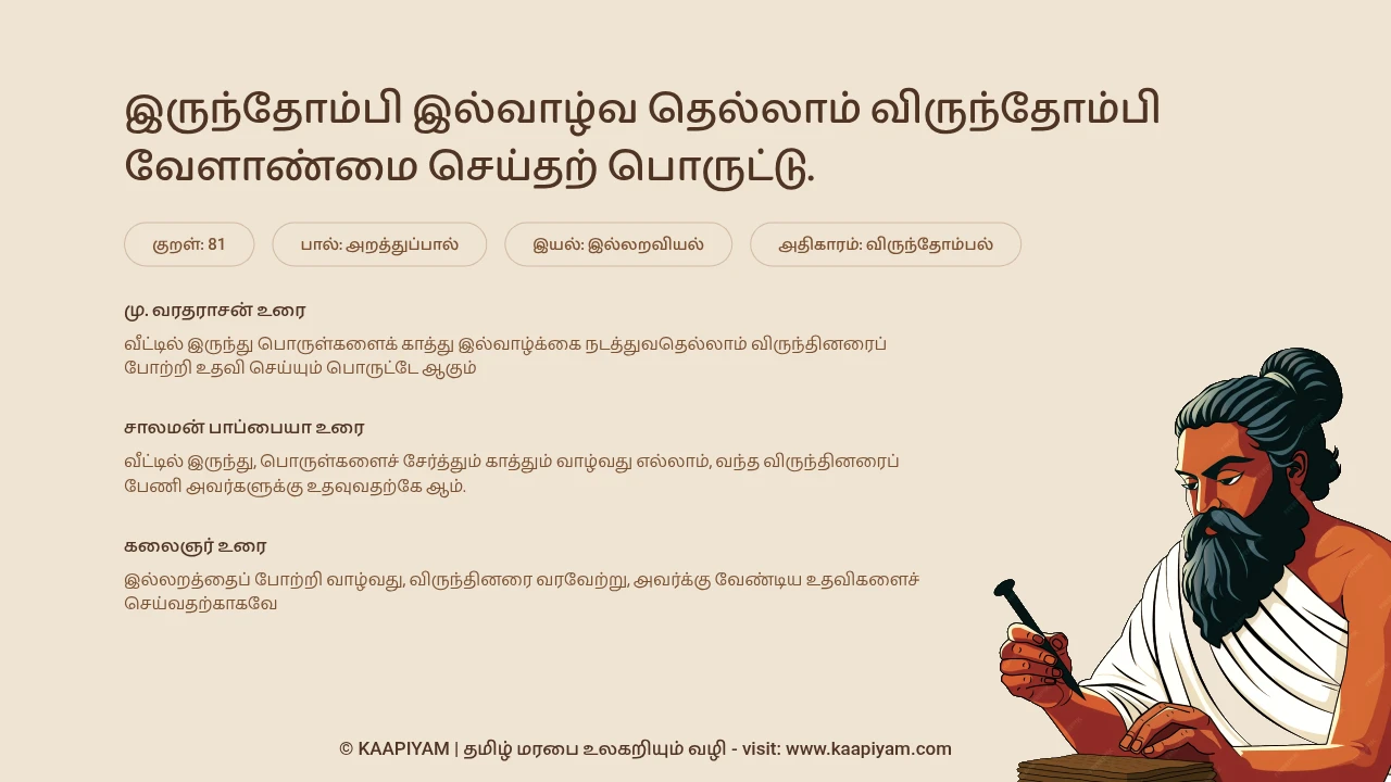 Thirukkural Verse 81