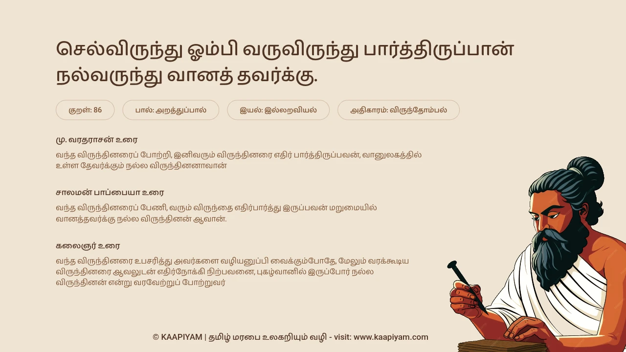 Thirukkural Verse 86